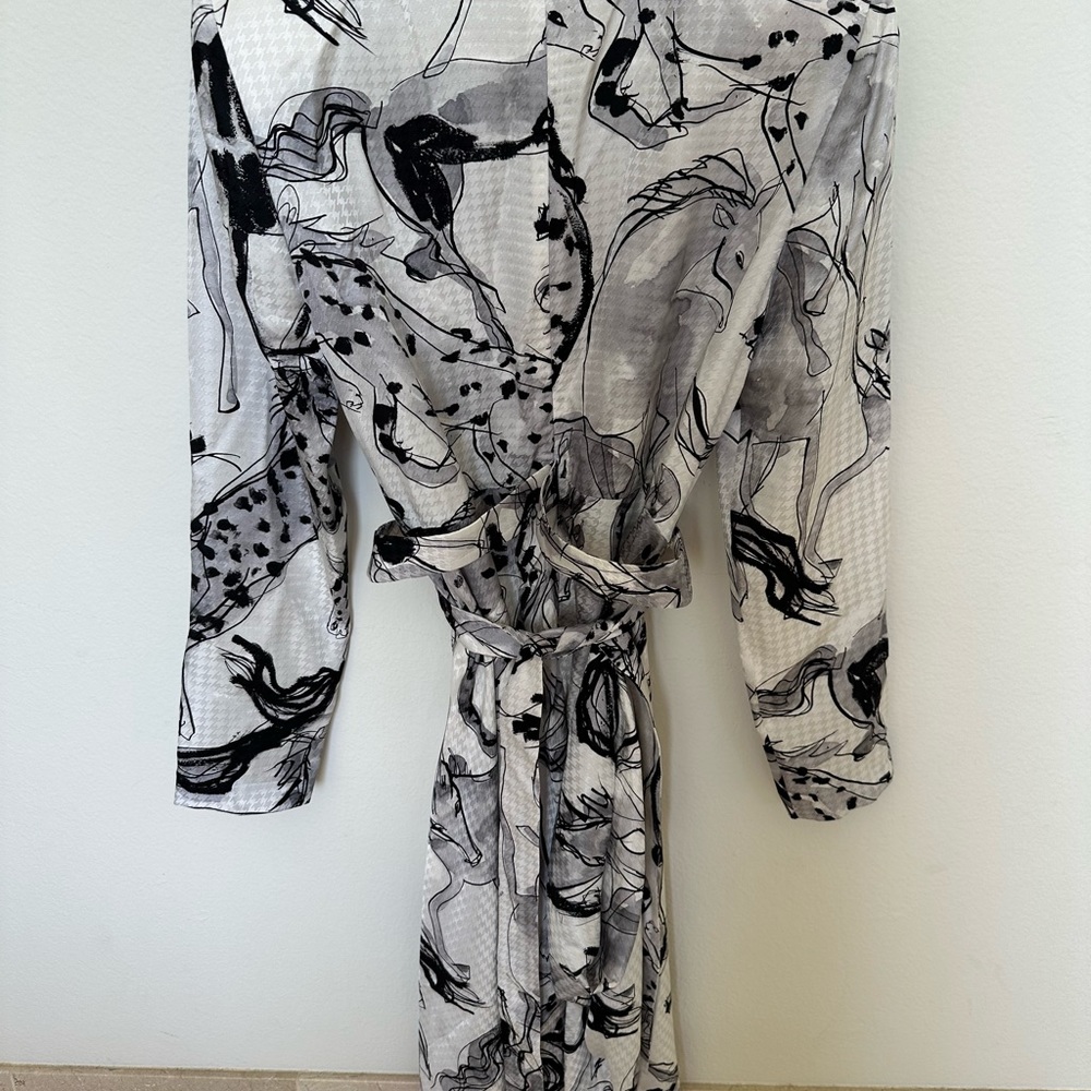 ✨Stella McCartney Kaylyn Silk Drape Belted Midi Dress✨